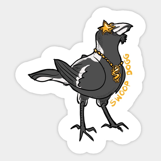 Swoop Dog Sticker by johnnybuzt